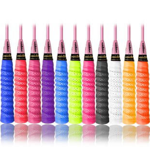 【买1发2】羽毛球拍龙骨手胶pu打孔带楞防滑透气吸汗多功能手柄胶