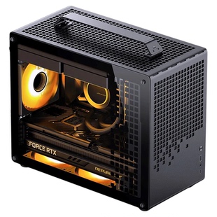 乔思伯Z20机箱提手简约机箱Type-c桌面MATX手提电脑台式小机箱