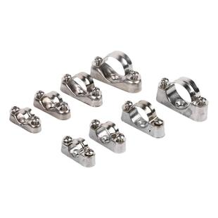 304不锈钢离墙码316元宝卡马鞍卡管卡管夹支架明装固定卡子骑马卡