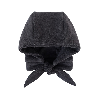 可爱领结双貂针织加厚婴童护耳帽