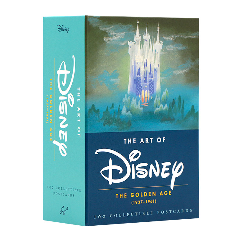 The Art of Disney The Golden Age 英文原版 迪士尼珍藏版100张经典动画明信片 黄金年代 礼盒装 英文版 精装 进口英语艺术类书籍