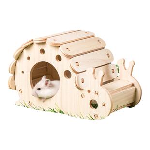 仓鼠窝玩具躲避屋小房子金丝熊造景二层平台用品大空间爬梯笼子