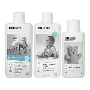ecostore宜可诚原装进口天竺葵真丝羊毛低敏无香婴儿洗衣液柔顺剂