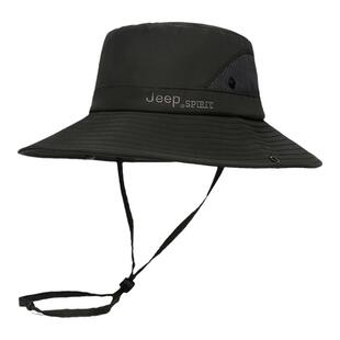 JEEP夏天速干渔夫帽可折叠透气防晒遮阳盆帽男女户外休闲帽子