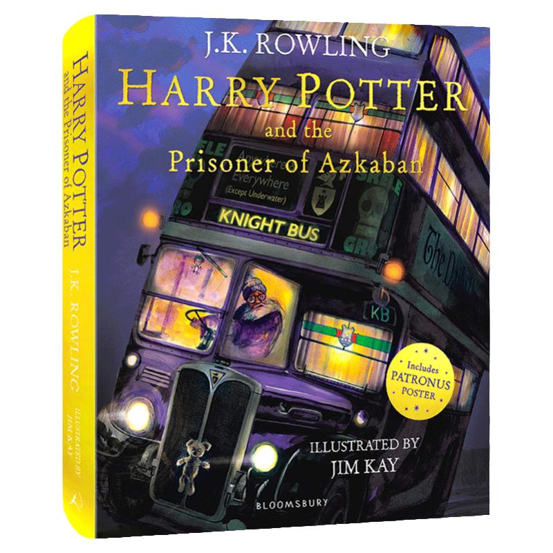 Harry Potter and the Prisoner of Azkaban 哈利波特与阿兹卡班的囚徒 彩绘平装版 蓝思880L V级 DRA50 3-7年级