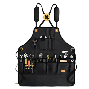 防水厚帆布围裙耐磨工作服男女园艺师木匠手作人电焊工定制印logo