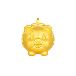 【限时特价】周大生黄金投资金元宝摆件足金攒钱趣味收藏生日礼物
