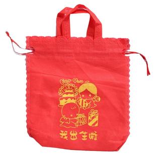 红蛋礼盒 厂家直销无纺布宝宝出生满月喜蛋袋子 喜蛋包装盒子