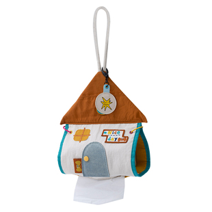 若素良品可爱悬挂式家用车载宿舍床头抽纸巾布艺装饰收纳包袋套盒