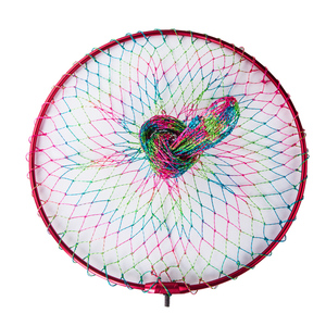 可折叠钛合金网圈加厚框海钓矶钓湖钓大物抄网头40cm50cm60cm圆形