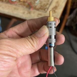 【请询价】美国Extron RCA镀金插头，拆机件，实物拍的。成色看看