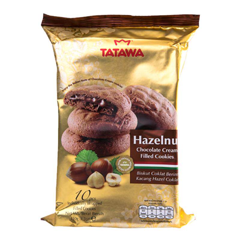 TATAWA塔塔瓦曲奇饼干马来西亚进口榛子巧克力夹心独立包装糕点心