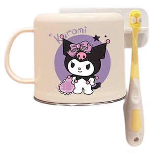 卫生间磁吸牙刷架倒挂沥水儿童不锈钢刷牙漱口杯牙刷置物架收纳架