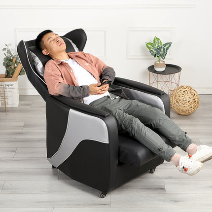 新款网咖沙发电竞游戏厅桌椅子单人一体式可躺座舱懒家用网咖电脑