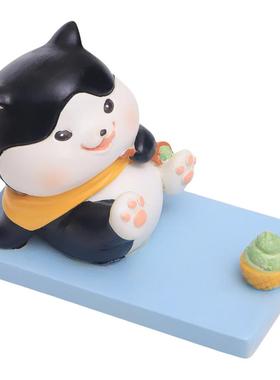 汪汪避暑日记手机架办公室桌面