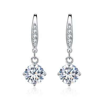 自营耳环Idokawa莫桑石独特