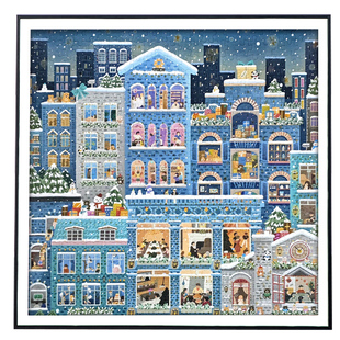 YouthWill雪夜拼图500片成人版治愈系圣诞雪景高级感减压生日礼物