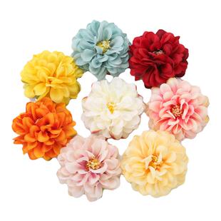 仿真小丽花 绢花diy手工头饰花环材料配件 婚庆婚礼家居装饰布景