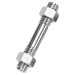 不锈钢304双头螺丝螺母套装组合两头牙螺栓丝杆螺M6M8M10M12M16mm