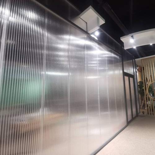 拿样PC插接板批发PC插接板阳光板室内幕墙插接晶亮墙板板隔断透明