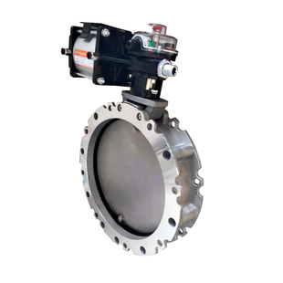 气动粉尘蝶阀不锈钢粉体DN300单/双法兰蝶阀板碟阀门水泥搅拌站