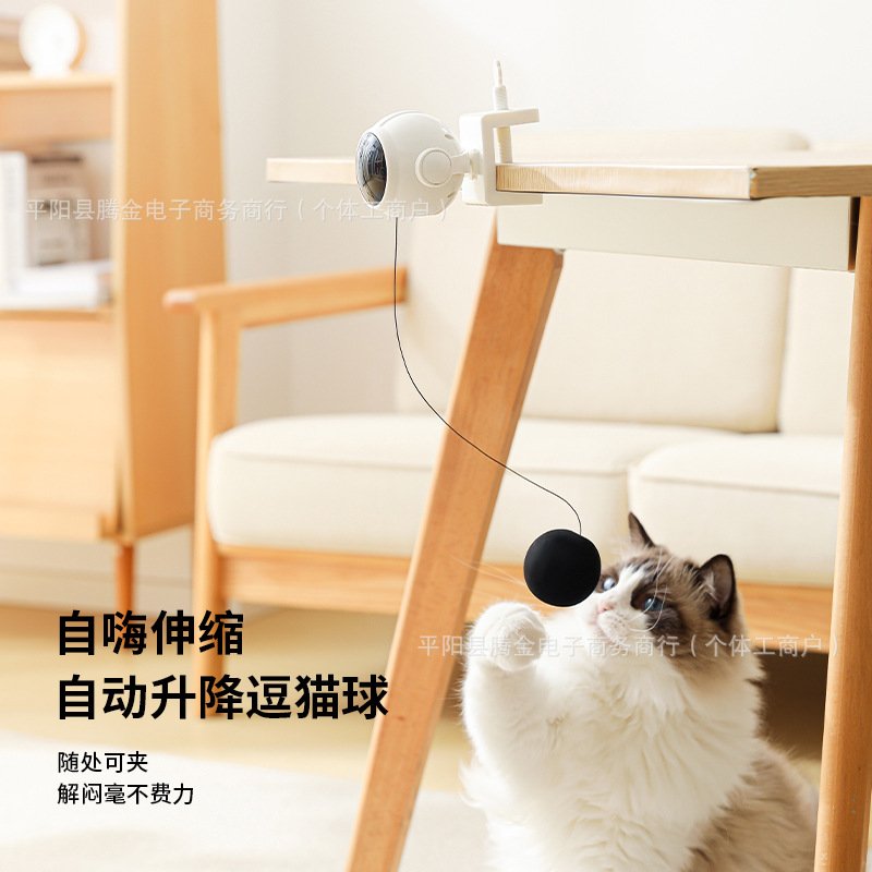 家用小型电动宠物玩具自动猫咪智能升降棒宠物用品你狗狗球迷逗猫