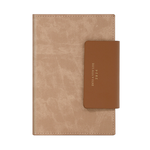 卡杰2026年超厚日程本一天一页时尚笔记本子高颜值磁吸搭扣记事本商务工作定制logo会议记录本手帐记事日记本