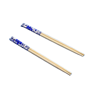 青花瓷一次性高档筷子加长加粗独立包装聚餐户外环保方便酒店家用
