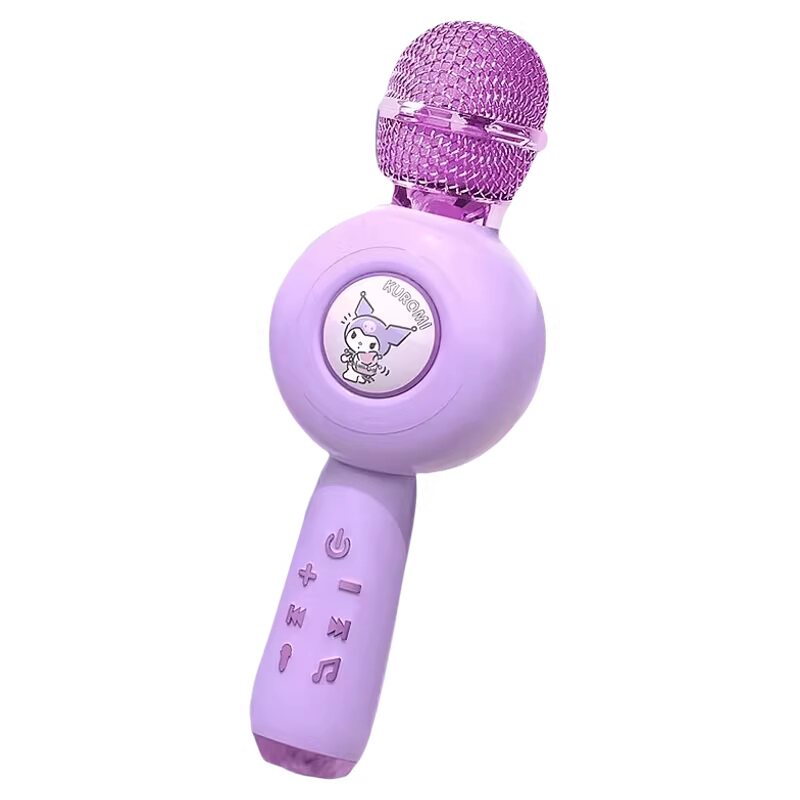 库洛米儿童话筒麦克风音响一体卡拉ok唱歌宝宝小主持女孩音乐玩具