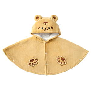 欧孕婴儿斗篷披风秋冬外出挡风披肩男女儿童宝宝冬季防风加绒外套