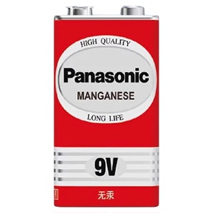 松下9V电池九伏6F22方形方块叠层 玩具遥控器万能万用表无线话筒电池10粒 烟雾报警器9伏碳性干电 松下9V碳性