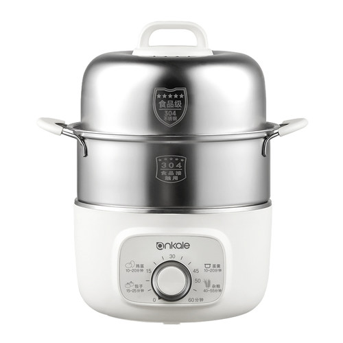 ankale304不锈钢蒸蛋器煮蛋器自动断电家用小型煮鸡蛋神器早餐机