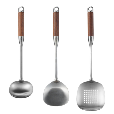 316不锈钢实芯一体铲勺