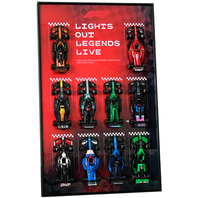 speedF1系列赛车积木挂墙框