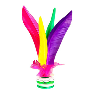 毽子儿童小学生运动比赛专用成人耐踢腱子初学者彩色荷花羽毛键子