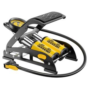 凤凰脚踩打气筒汽车用自行车高压式电动摩托车脚踏家用车载充气泵