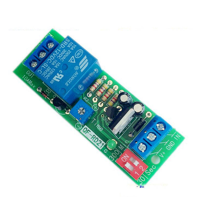 断电延时断开时间继电器模块 失电延迟模组 超时电路 5V12V24V