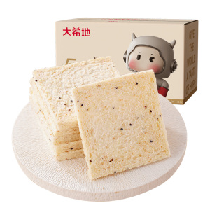 大希地无边藜麦吐司三明治面包片儿童早餐独立小包装整箱手撕全麦