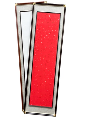 【仿铜角框中框 外框45*160 内框34*138】新中式立体实木宣纸画框