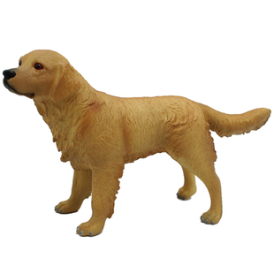 大号金毛犬回犬软胶充棉玩具仿真动物模型小狗狗牧场猎犬塑胶家畜