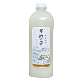 米酒瓶装糯米酒农家自酿米酒醪糟酒酿月子产妇甜酒酿翠微三甲水酒