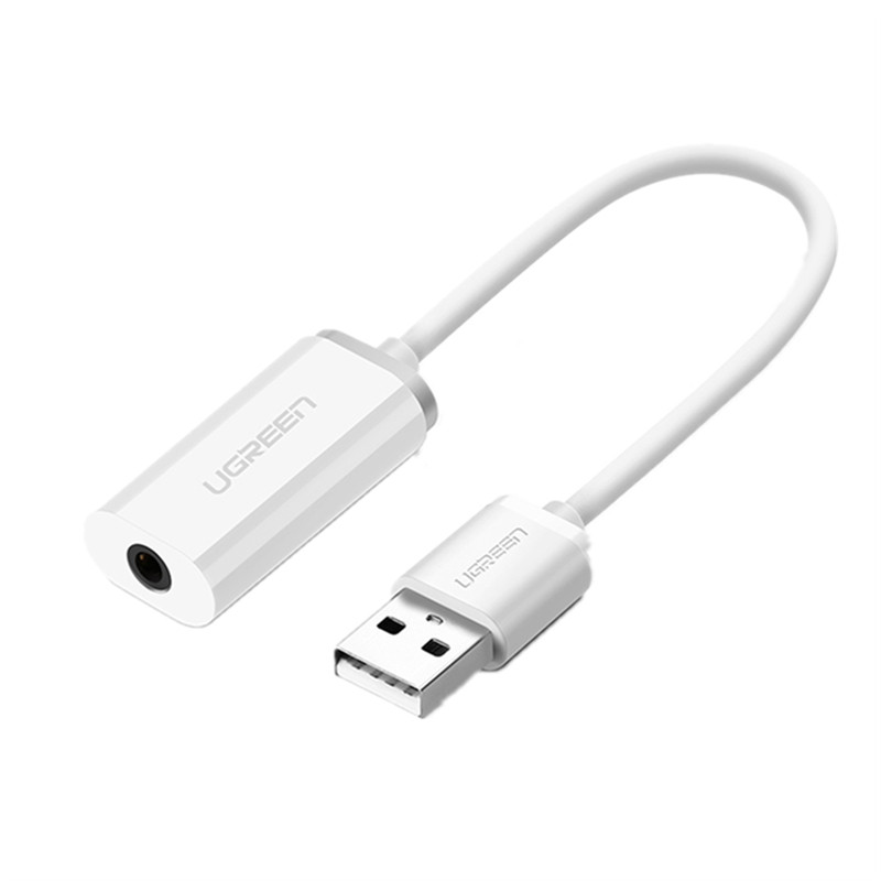 绿联USB转3.5mm外置独立声卡吃鸡直播游戏手机耳机麦克风转换器头