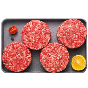 澳爸厨房20片安格斯牛肉饼和牛谷饲儿童早餐汉堡肉饼美式牛排牛肉