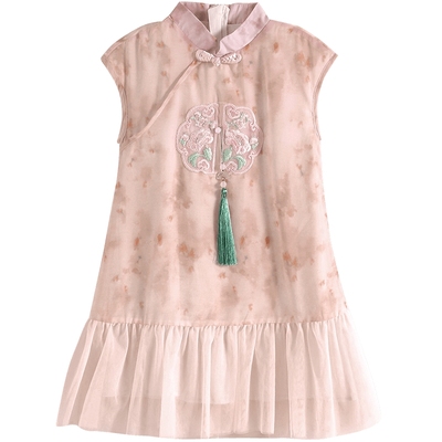 女童连衣裙夏装汉服裙新中式旗袍