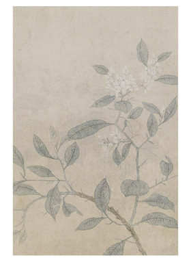 聿田一民宿茶室侘寂原木风装饰画