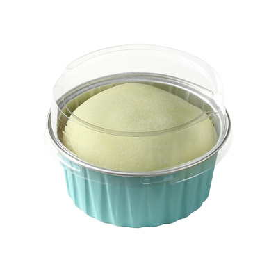 单个可重复使用盒子铝箔蛋糕杯