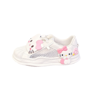 儿童低帮板鞋单网鞋透气网面2026春夏款女童可爱卡通运动鞋小白鞋