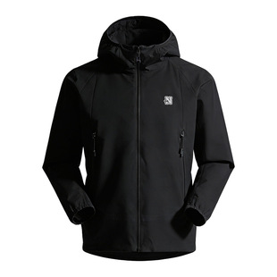 Navigare意大利小帆船黑色连帽羽绒服男2025冬季新品时尚保暖外套