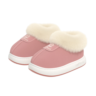 大嘴猴棉拖鞋女冬季包跟外穿保暖2024新款室内家居毛绒厚底拖鞋男