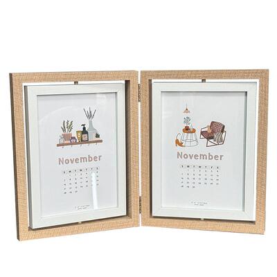 双面旋转折叠相框印字企业logo